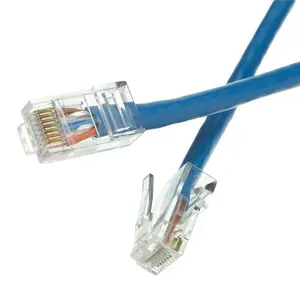 Cat5e Blue Ethernet Patch Cable & Bootless - 2 ft.