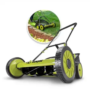 Sun Joe Manual Push Reel Lawn Mower, 20” Yard Trimmer with Grass Catcher, MJ502M