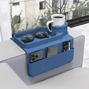 Silicone Sofa Armrest Cup Storage Holder, 1 CountAnti-slip Sofa Arm Tray, Silicone Cup Holder, SpillPrevention Armrest Couch Tray, Drink Holder forCoffee Snacks