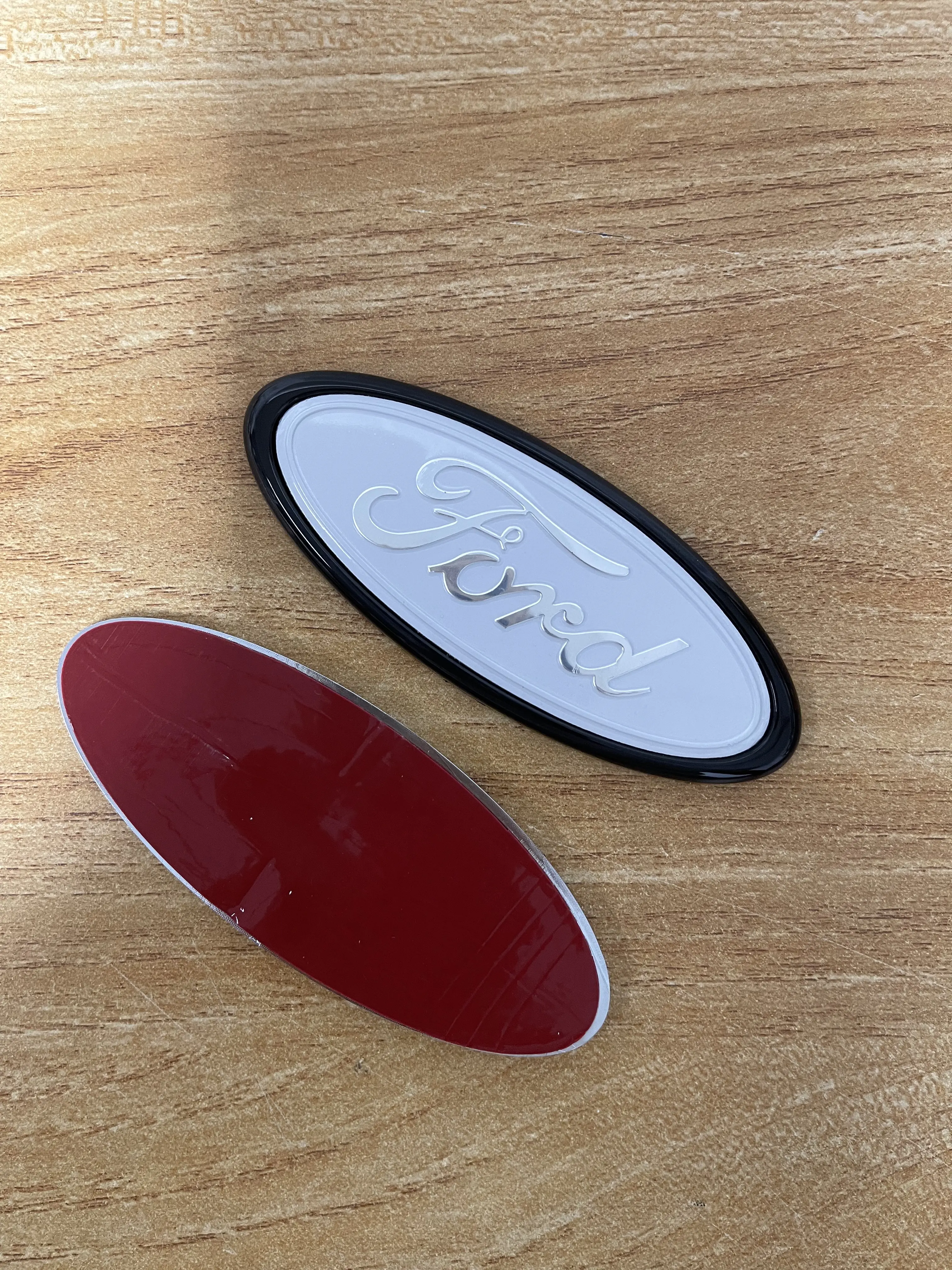 11.5x4.5cm Car Front Rear Trunk Emblem Cover Sticker for Ford Focus Mondeo Edge Ecosport Ranger Fiesta Fusion Kuga Accessories, Sticker For Cars, Cars Accessories