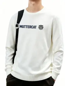 Muttercat Tribal Tiger Stripe Men's Knit Sweater