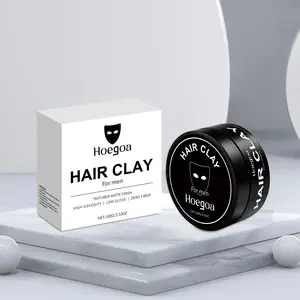 Men's Styling Hair Mud for Natural Volume and Glossy Hold, Long Lasting Matte Texture Hair Product for Smooth Hairstyles