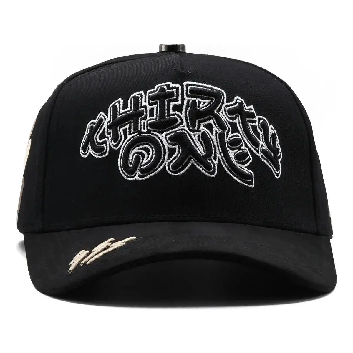 31 Hats Thirty One Murakami Black Curved Adjustable Cap One Size