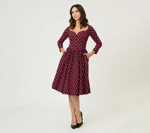 Disney Holiday Collection by Unique Vintage Red Mickey Dress