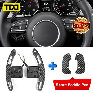 TDD Carbon Fiber Magnetic Paddle Shifters For Audi B8 B8.5 Series A1 A3 A5 A8 Q2 Q3 Q4 Q5 Q7 Q8 S1 S2 S3 S4 S5 SQ5 RS3 RS4 RS5 RSQ5