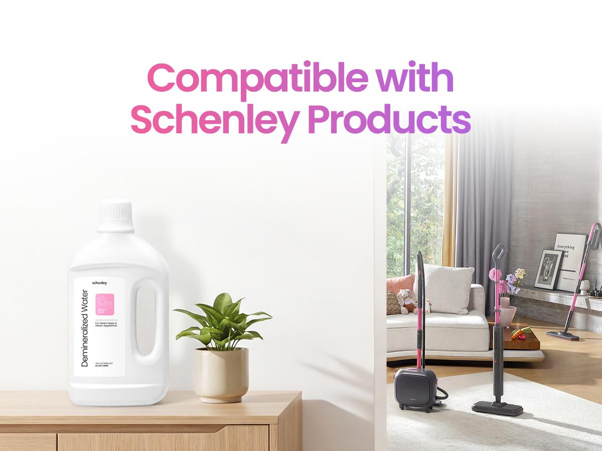 Schenley Demineralized Water Ready to Use Formula for Steam Mops & Floor Steamers Ideal for Kitchen, Bathroom & All Sealed Floors Clean Fresh Scent 33 fl oz