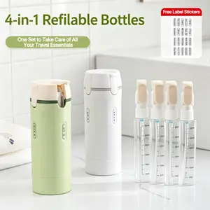 Multifunctional Travel-Size Toiletries Dispenser Bottle, Portable Home Organizer for Cosmetic and Shampoo Storage Bottle