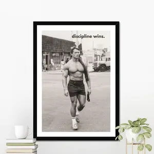 [Unframe] Arnold Schwarzenegger Motivational Poster, Inspirational Wall Art, Home Gym Decor, Workout Poster, Motivation Wall Art, Motivational Print