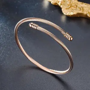 1pc Titanium Steel Bracelet: A Fashionable Steel Wire Bracelet for Both Men And Women, A Popular Accessory