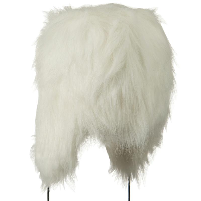 Woman's Faux Fur Pom Pom Trooper Hat
