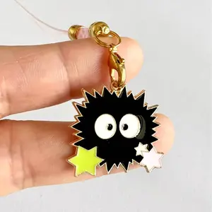 Cute Quality Anime Soot Metal phone Charm Cute Quality Anime Soot Metal phone Charm