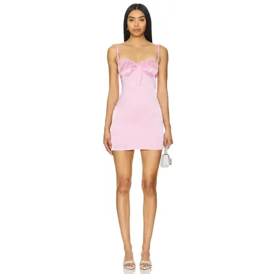 a line modest dresses Cassandra Modest A-Line Square Slit Long Satin Bridesmaid Dresses, Blushing Pink