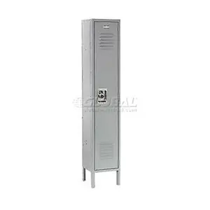 Nexel Industries IS1517KGY Ready to Assemble Single Tier & 1 Door Locker- Gray - 12 x 15 x 72 in.