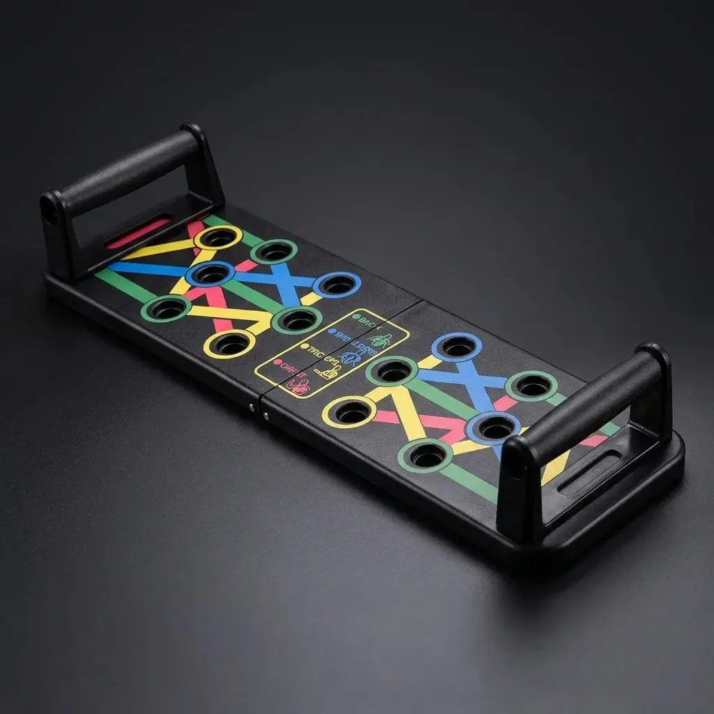 PrimeFit Push Up & Core Training Board – Color-Coded Home Gym System for Chest, Arms, Shoulders & Abdominal Workouts