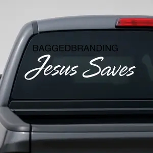 Jesus Saves Decal - Jesus- Car Sticker - Truck Decal