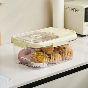 UFORU Food Storage Containers - Flour Dispenser, Pet Food Container, 6.9 Quart/11 lb Dry Food Storage Bucket with Lid, BPA-Free, Silicone Ring for Moisture Protection, Kitchen Storage Box (Suitable for Grains/Dry Food/Soft Drinks/Pasta)