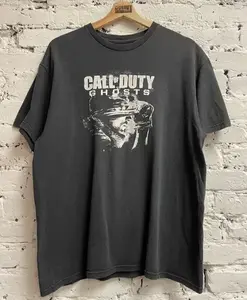 Call of Duty Ghosts T-Shirt Vintage Video Game Graphic Tee Unisex S-5XL