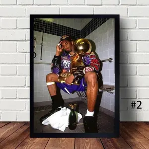 Kobe Basketball Poster  Paintings Poster Home Decor Wall Art，Unframed