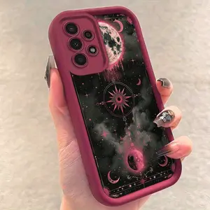 Mysterious Magic Star and Moon Pattern Phone Case Compatible with Samsung Galaxy S26,S26PLUS,S26ULTRA,S25,S25PLUS,S25ULTRA,S24,S24FE,S24PLUS,S24ULTRA,A54,A53,A52,A36,A35,A34,A33,A17,A16,A15,NOTE20,NOTE20ULTRA,S23,S23PLUS,S23ULTRA,S22,S22PLUS,S22ULTRA,A14,