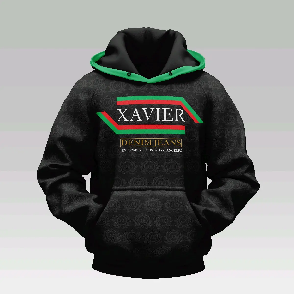 Xavier monogram Racing hoodie Menswear Sweaters