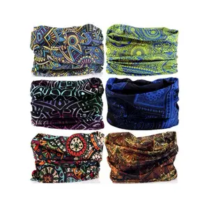 Headband Neck Gaiter Head Wrap Headwear Face Mask Magic Scarf Bandana for Men and Women