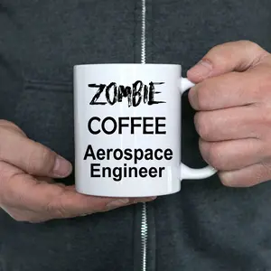 Funny Aerospace Engineer Zombie Ceramic Coffee Mug