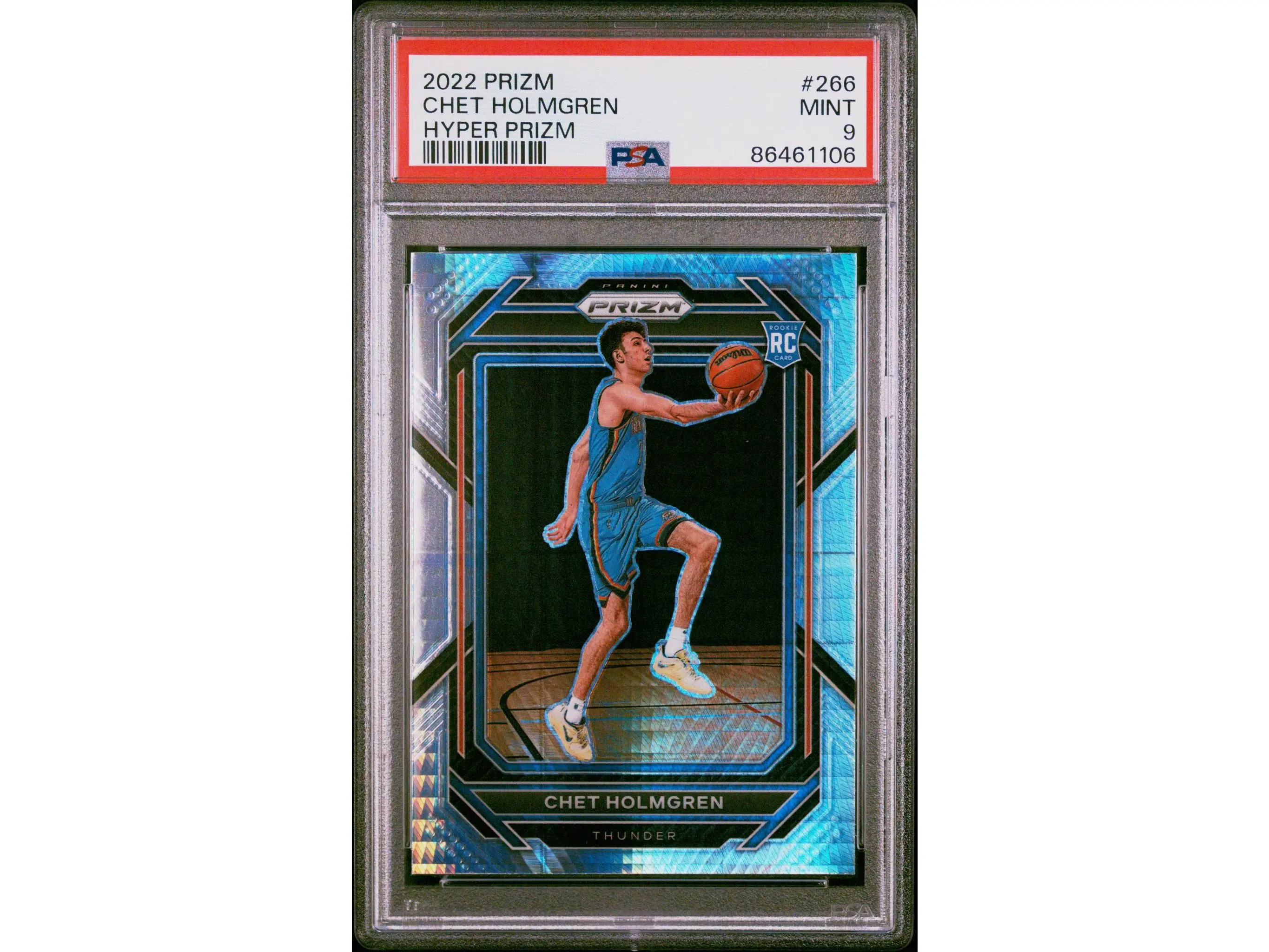 2022 Panini Prizm Hyper Prizm Chet Holmgren #266 PSA 9