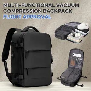 Vacuum Seal Backpack Travel With Electric Pump Travel Backpack Carry on Flight Approved Traveling Backpack With Vacuum System