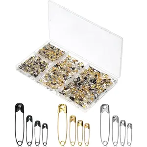 Assorted Safety Pins - 600 Pack, Small & Large Sizes, Assorted Colors, Ideal for Clothes