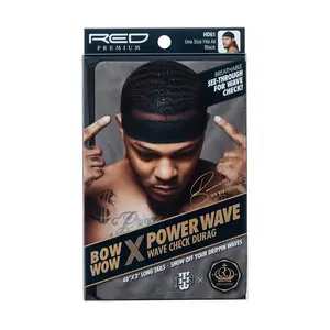 RED by KISS Power Wave See Through Wave Check Durag
