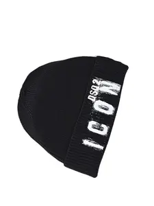 Knitted Hat Winter Letter Y2K Warm Cap, Unisex Outdoor Cool Hat, Stylish Knitwear Accessory for Cold Weather