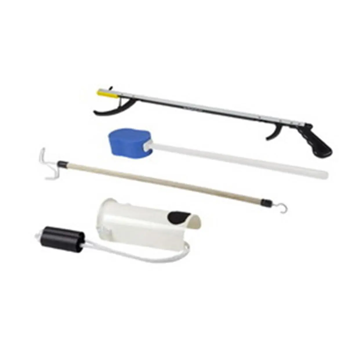 Hip Kit No 8 - 26 in. Reacher, Contoured Sponge, Sock & Stocking Aid, Dressing Stick