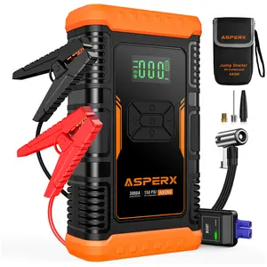 ASPERX AX260 Jump Starter with Tire Inflator,  3000A Portable Car Battery, 12V Battery Booster with Fast Charging(Up to 10L Gas/8.0L Diesel Engines)