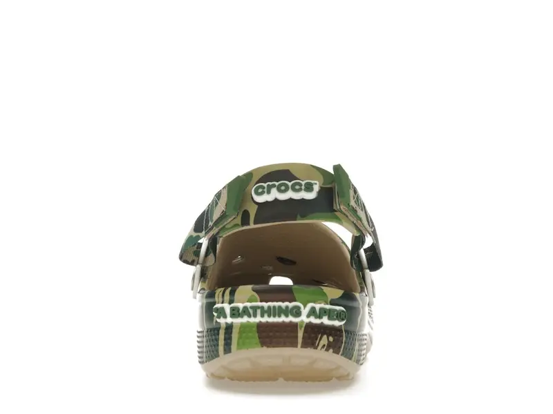 Crocs Men's Classic Clog A Bathing Ape ABC Camo Green, from StockX