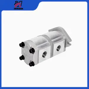zhengquan HGP-33A-F6/6R HGP-33A-F8/8R Twin-stage Gear Pump High-pressure Hydraulic Gear Pump Manufacturer - In Stock