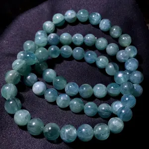 Premium Natural DIY Blue‑Green Crystal Bracelet