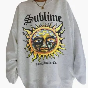 SUBLIME Crewneck Sweatshirt, Sublime Sun Shirt, Aesthetic Sweatshirt, Sun Vintage Art Long Beach California Shirt