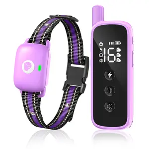 Dog Training Collar IP67 Waterproof Dog Trainer Collars Set with Remote 3 Safe Training Modes, Outdoor Rechargeable Adjustable Strap for 10-120lbs Small Medium Large Dogs