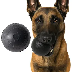 Indestructible  Ball - Lifetime Replacement - Durable  for Aggressive Chewers - Safe   Rubber - Fetch   - Heavy Duty -  Made - 2.8" Solid (Tennis Ball Size)