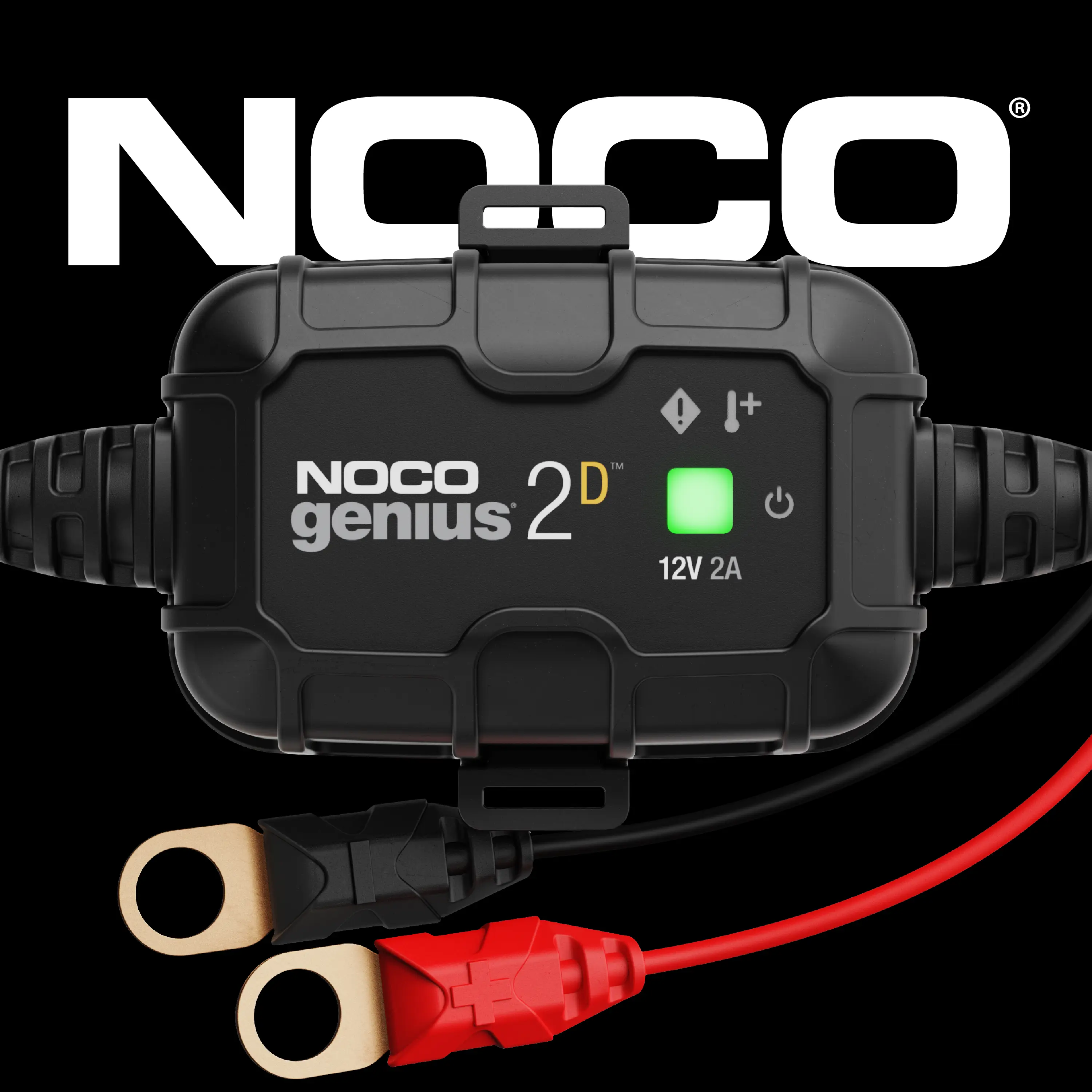 NOCO GENIUS2D 2A Direct-Mount Onboard Battery Charger, 12V, Battery Maintainer, Trickle Charger and Desulfator  Vehicle Automotive