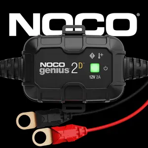 NOCO GENIUS2D 2A Direct-Mount Onboard Battery Charger, 12V, Battery Maintainer, Trickle Charger and Desulfator  Vehicle Automotive