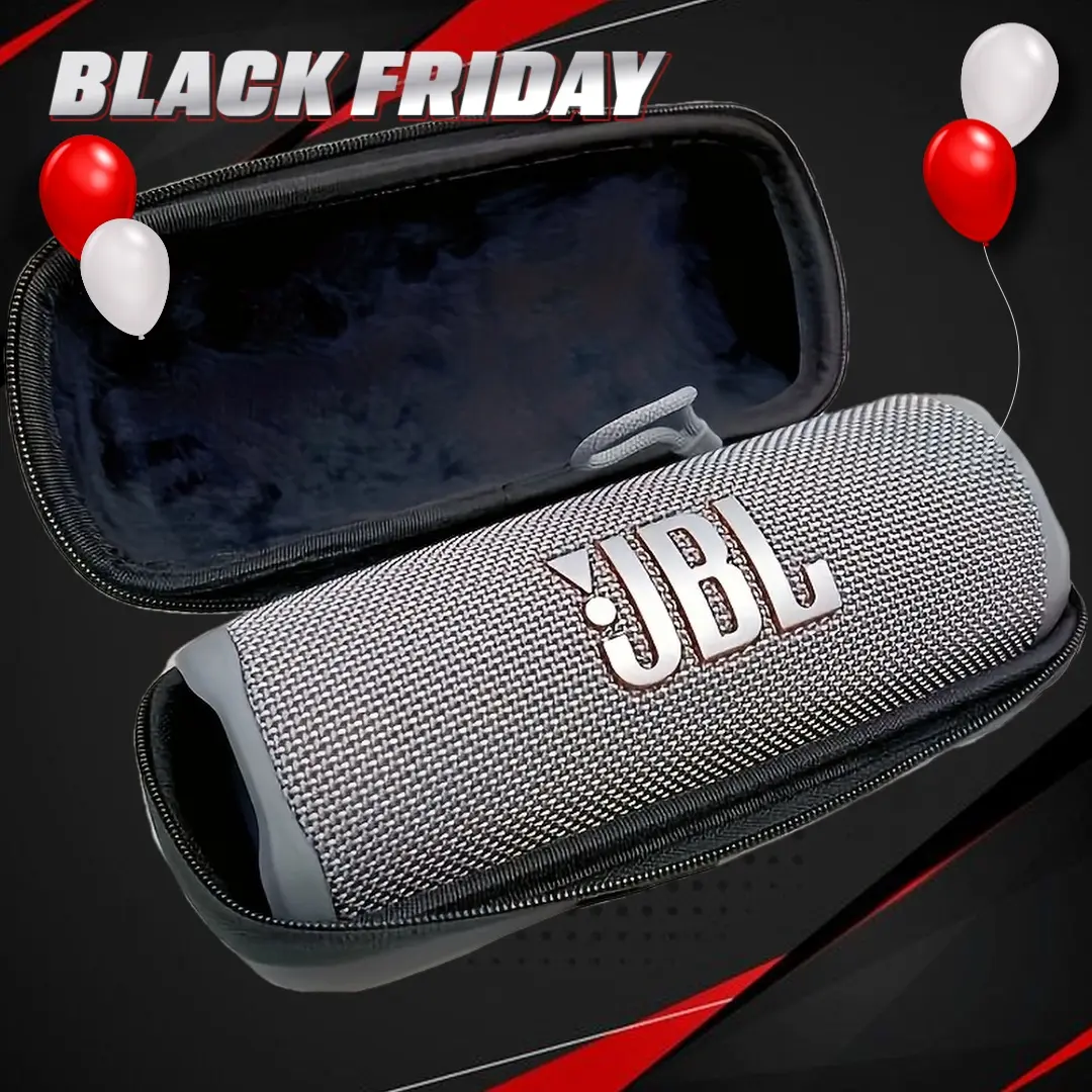 EVA Material Carrying Case for JBL Flip 3/4/5/6 Series Speakers, Shockproof Portable Outdoor Storage Bag with Handle, Accessories Only (No Speaker Included), Ideal Holiday Gift, Flip Series