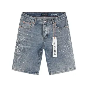 Baggy Rhinestone Cross & Firework Print Jorts Vintage Washed Denim Shorts| Y2K Gothic Bling Streetwear Unisex Hip Hop Bottoms for Men Women Summer Edgy OOTD