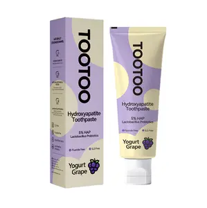 tootoo Kids Cavity Repair Toothpaste 5% Hydroxyapatite &Probiotics Grape Yogurt Flavor 24H Oral Protection Fluoride-Free for Young Teeth TikTokShopHolidayHaul