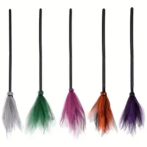 Halloween Witch Broom Mop Role Play Prop, Detachable Party Decoration, Ideal Gift Choice, Fun Ghost Festival Accessory, Party Event Props