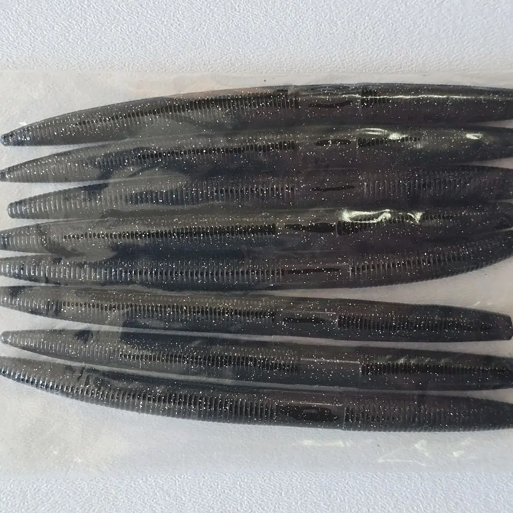 Bitestick -- 5" Sinking Stick bait  Midnight black×Sliver Flake