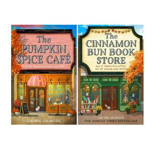 2 Books Set: Pumpkin Spice Cafe and Cinnamon Bun Book Store (English, Paperback)