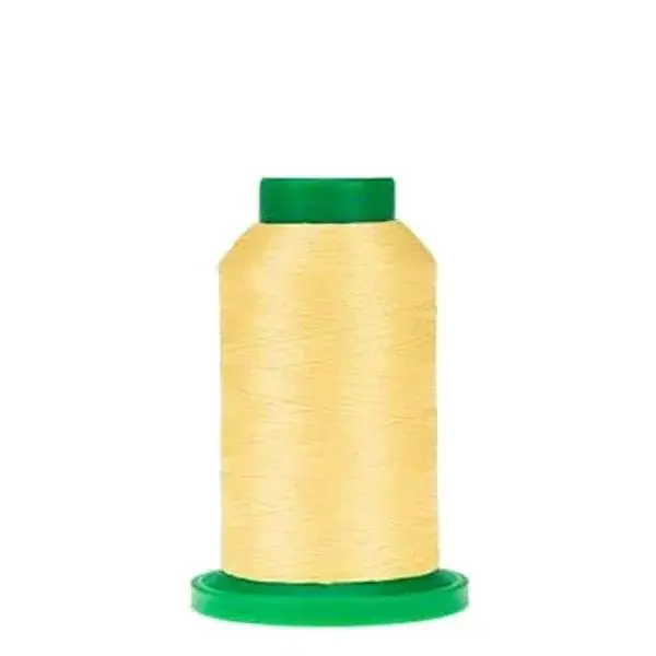 Isacord Polyester Embroidery Thread - 1000m Buttercup 2922-0630, Bright Tone, Dependable Tension, Smooth Feed - Ideal for Lettering, Decorative Accents, Children's Projects with Consistent Finish