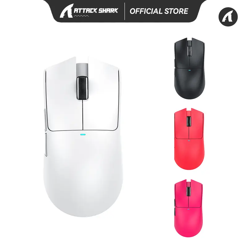 ATTACK X11SE Wireless Gaming Connected Mouse - 59g Ultra-Lightweight, PixArt PAW3311 High-DPI Sensor, Bluetooth/2.4G Wireless/Wired, 65H Battery, Huano Micro Switch, 20M Clicks Rechargeable Gaming Peripheral, Gamer Stuff, Computer PC Accessories
