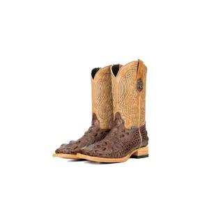 Renegate Giant Alligator Square Toe Cowboy Boot